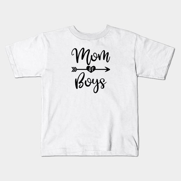 Mom of boys. Perfect present for mom mother dad father friend him or her Kids T-Shirt by SerenityByAlex